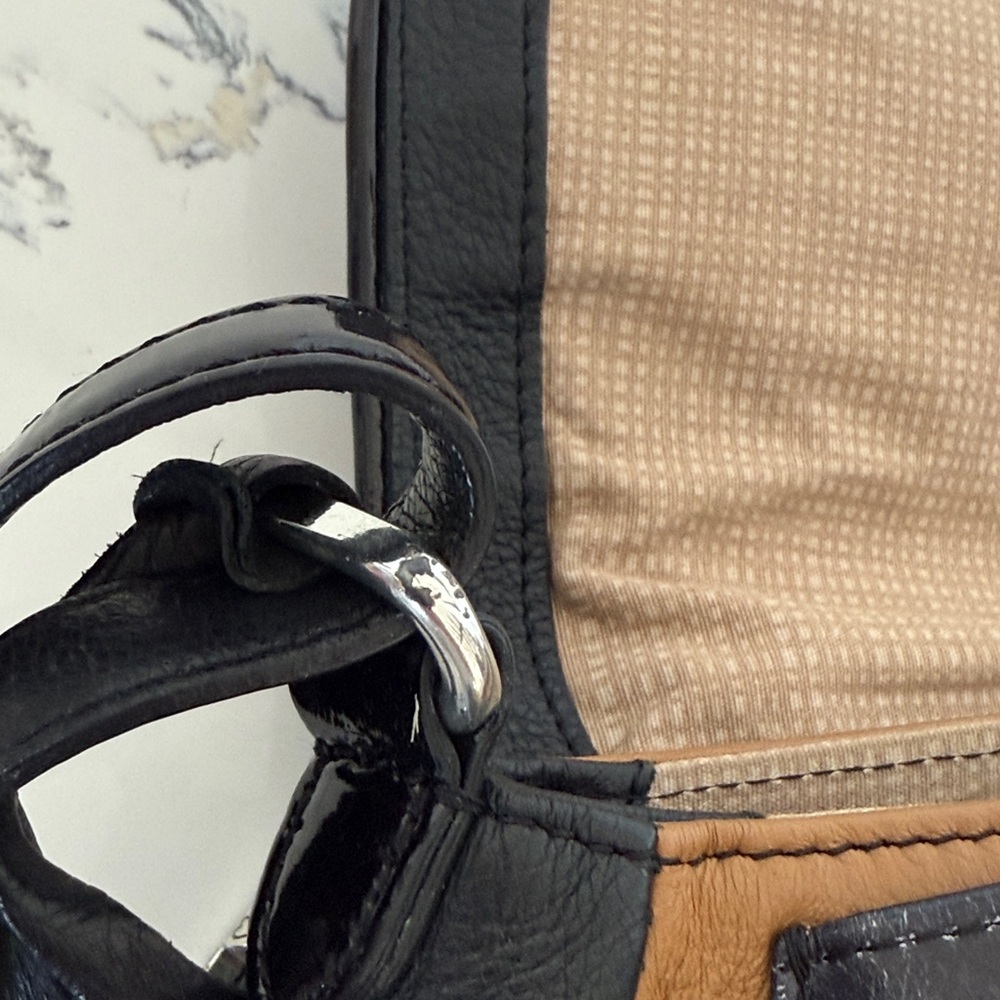 BRIGHTON TAN LEATHER ZEBRA PRINT DIVA LOVE PASSION GLAM CROSSBODY BAG - Picture 12 of 12